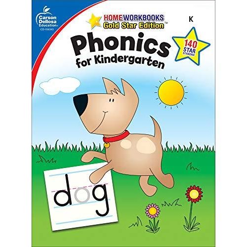 Phonics for Kindergarten Home Workbooks Gold Star Edition