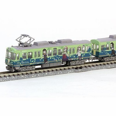 鉄道むすめラッピング2点 N) 鉄道コレクション 京阪電車大津線600形 鉄道むすめラッピング