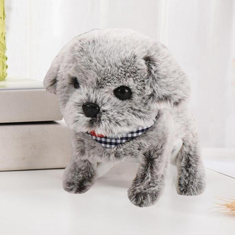 子供のための面白いおもちゃの楽しいロボットを振る電気ぬいぐるみ犬のしっぽ灰色 通販 Lineポイント最大get Lineショッピング