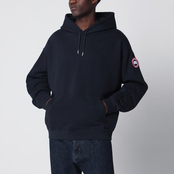 Midnight blue hooded sweatshirt