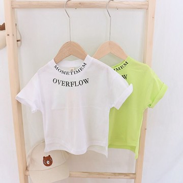 寶寶短袖T恤 夏裝新款男童上衣女童洋氣T恤小童打底衣服汗衫