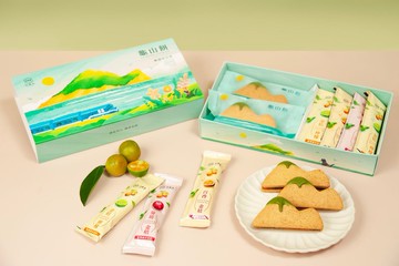 世界首創龜山餅禮盒 冬山茶夾心餅乾