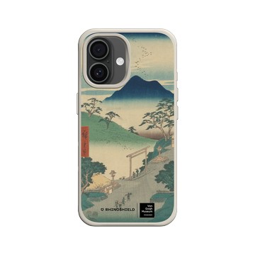 iPhone 16 SolidX 貝殼灰 - Van Gogh Museum - 浮世繪系列東海道五十三次名所圖會 - 歌川廣重