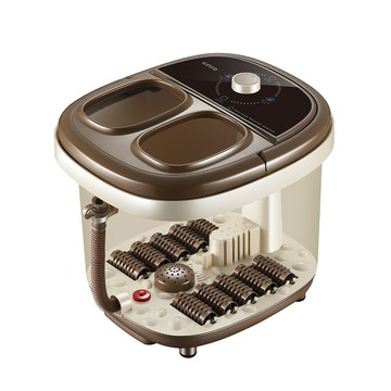 免運 kinyo 滑動式滾輪按摩足浴機8.6l(內附藥草放置盒) ifm-6001