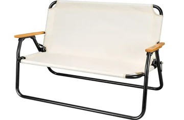 CAPTAIN STAG 鹿牌 雙人 折疊露營椅 UC-1894 雙人椅 折疊椅 沙發椅 木製扶手 輕量 日本代購