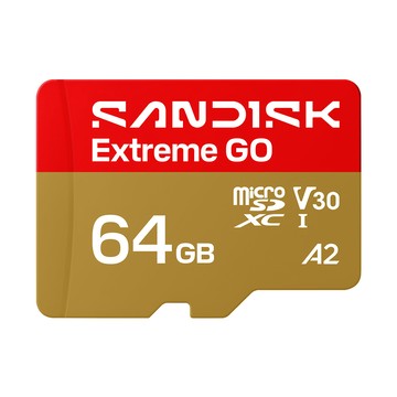 【SanDisk】Extreme GO 64G microSDXC A2 U3 UHS-I V30 4K 記憶卡