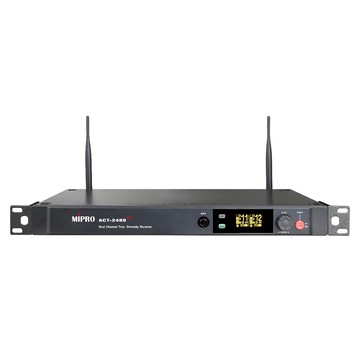 MIPRO 嘉強電子 無線數位雙頻道麥克風組 2.4 GHz  ACT-2489TOP/ACT-24HC  金色