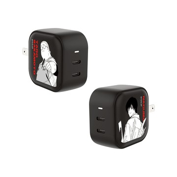 【正版授權】坂本日常坂本太郎與南雲GaN 45W Type-C雙孔充電頭