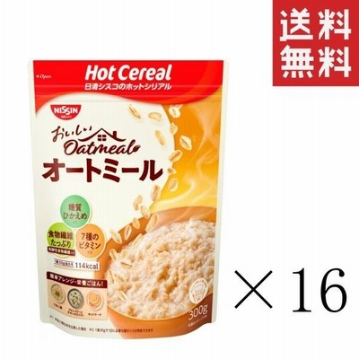 クーポン配布中  日清シスコ ホットシリアル おいしいオートミール 300g×16袋