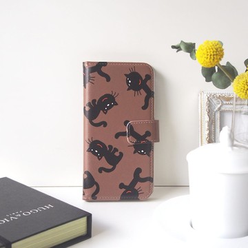 【手帳型手機殼】滿滿的黑貓