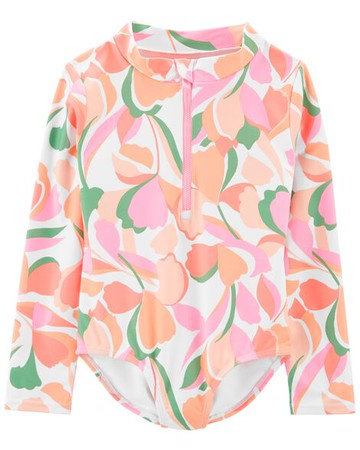 Kid Floral 1-Piece Rashguard