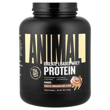 Animal, 分離乳清蛋白質粉，糖霜肉桂麵包卷味，4 磅（1.81 千克）