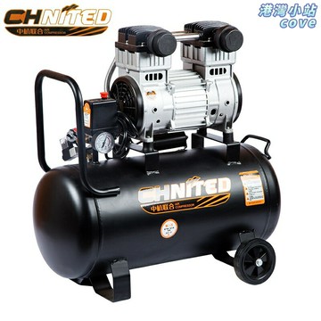 【靜音無油】空壓機 小型空壓機 家用空壓機 木工空壓機 噴漆空壓機 750W大功率 便攜輕巧 低噪音設計 適用於釘槍/噴漆/模型製作