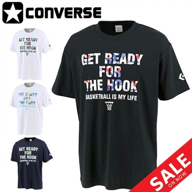 Tシャツ 半袖 メンズ コンバース CONVERSE スポーツウェア バスケットボール プリントT 吸汗速乾 中高校生 男性 男子 部活動生  バスケシャツ /CB211356 通販 LINEポイント最大0.5%GET | LINEショッピング