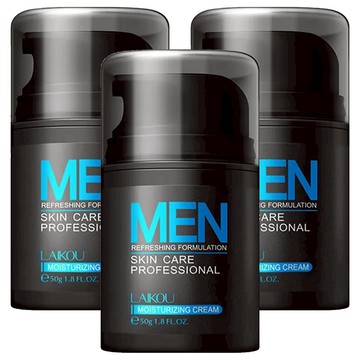 LAIKOU萊蔻 男士海洋能量保濕霜-深層保濕 清爽控油 改善粗糙  50g  3入