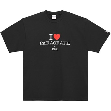 【PARAGRAPH】S12 NO.28 LOVE PARAGRAPH TEE 短T (BLACK 黑色)