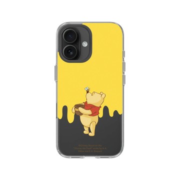 iPhone 16 Clear Case（相機按鈕） 透明 - 迪士尼-小熊維尼 Disney Winnie The Pooh - 小熊維尼與蜂蜜