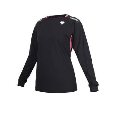 DESCENTE 迪桑特 女款排球長袖T恤-上衣 訓練 迪桑特 吸濕速乾