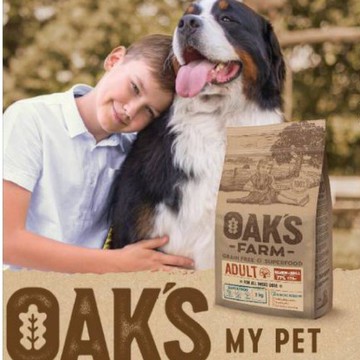 【免運】 OAK‘S 歐克斯 立陶宛製 天然無穀 有機狗狗飼料 健康 適口性 2kg  6.5kg 小包裝- RBB