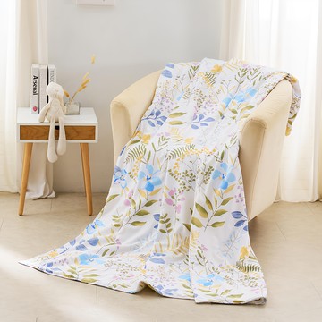 J-bedtime 床寢時光 舒柔棉涼被 R6916M 台灣製 小清新花語 180 x 150cm