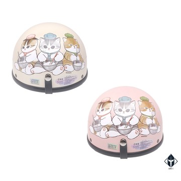 EVO CA-019 / CA019 安全帽 貓福珊迪-小廚師 多色可選 卡通 半罩 單帽子 不含鏡片 碗公帽