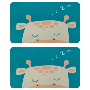 BonBon naturel 軟式珪藻土踏墊  超強止滑  瞬間吸水  耐刮耐磨  60 x 40cm  長頸鹿  2片