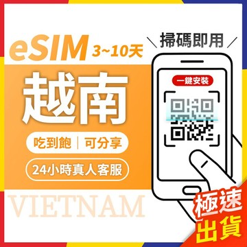 【極速出貨】eSIM越南 越南esim esim 越南 富國島esim 越南 越南網卡 越南上網卡 富國島 胡志明