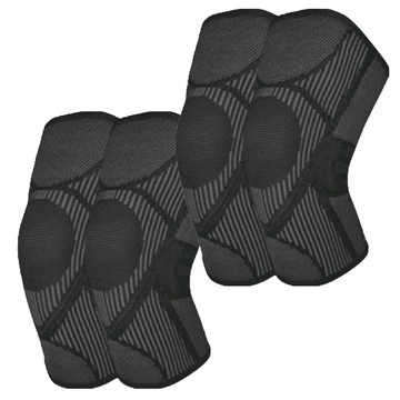 AOLIKES 奧力克斯 防滑彈力護膝 FC069 尼龍 彈性纖維  L  2個  黑色