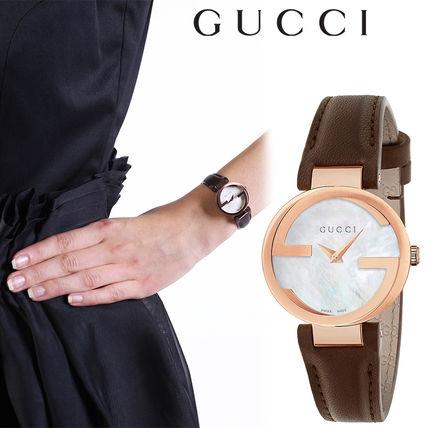 新品』GUCCI 時計 クォーツ インターロッキング YA133516-