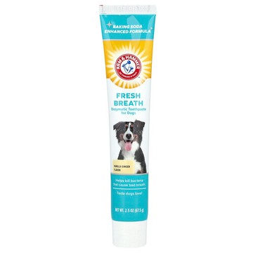 Arm & Hammer, 口氣清新，酶牙膏，犬用，香草姜味，2.5 盎司（67.5 克）