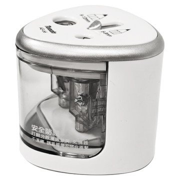 mbs 萬事捷 Tomato 電動削筆機 AS-66 銀色 大小雙孔  1個