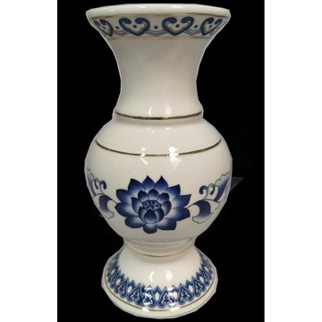 現貨供應 弘喧 蓮花 花瓶 藍色 供佛 插花 禮佛 法會 供養 法器