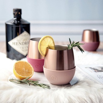 ★快速到貨★美國HYDY | Delicia 系列 時尚蛋型杯(蜜粉金-拿鐵)