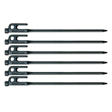 [ Snow Peak ] 鍛造強化鋼營釘組 30cm*6 / Solid Stake / R-103-1