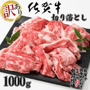 ふるさと納税 佐賀牛切り落とし1000g（500g×2パック）（12月配送） 佐賀県玄海町