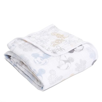 Aden+Anais - 迷你蓋毯-歡樂米奇迷你蓋毯 (70x70公分)