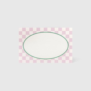 粉紅格紋 | 便利貼