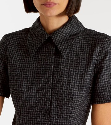 Emilia Wickstead Jody houndstooth wool-blend midi dress