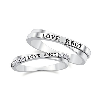 AchiCat．情侶對戒．925純銀戒指．愛的締結．尾戒．客製化刻字．單個．情人節禮物．AS20005