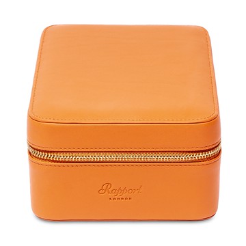 Rapport London Hyde Park Four Watch Leather Zip Case