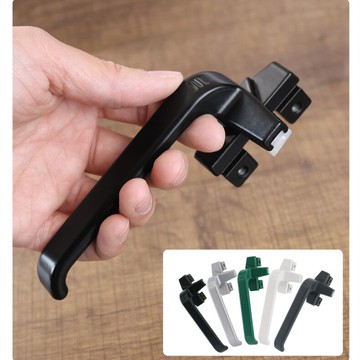 老式鋁合金平開窗戶帶爪把手外開七字執手38窗鎖懸窗把手鎖拉手鎖