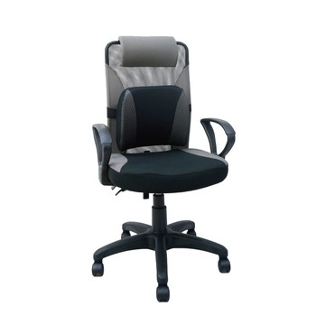 台灣製造 SGS認證 ND-02B 透氣辦公椅-灰（63*49*106cm）_廠商直送