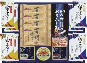  白子味のり＆永谷園詰合せ 白子 有明味のり (8切8枚) 白子味のり 白子だし塩のり (各8切5枚)×各4 ニッスイ紅