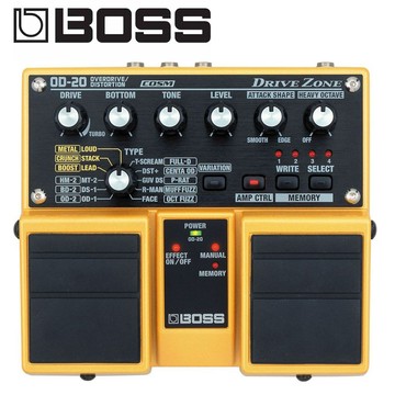 BOSS 破音 雙踏板效果器 OD-20小叮噹的店