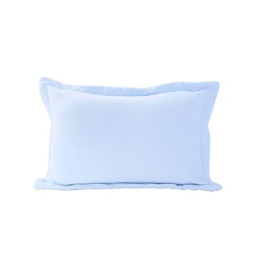 CINN卓瑩光波-粉藍刷毛枕套-1入