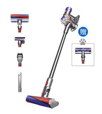 【福利品送電動碳纖維吸頭】Dyson V8™無線吸塵器