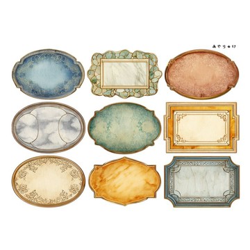 【9 月新品】20-147-0014 裁切紙 幻想復古浪漫喫茶