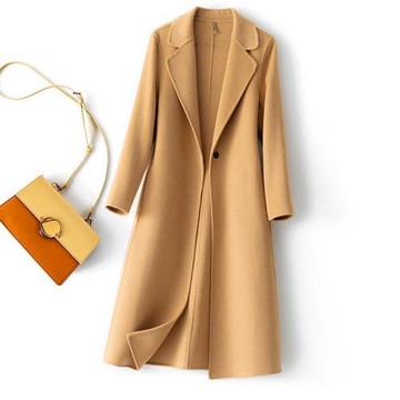 【巴黎精品】現貨+預購 頂級100%羊毛外套毛呢外套毛呢大衣寬鬆秋冬大碼休閒女裝-修身百搭女外套6色a1lt43