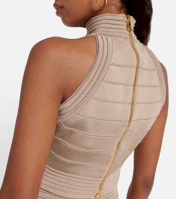 Balmain High-neck crop top