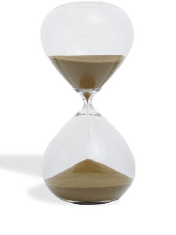 POLSPOTTEN - Sandglass transparent ball - unisex - glass - One Size - Gold